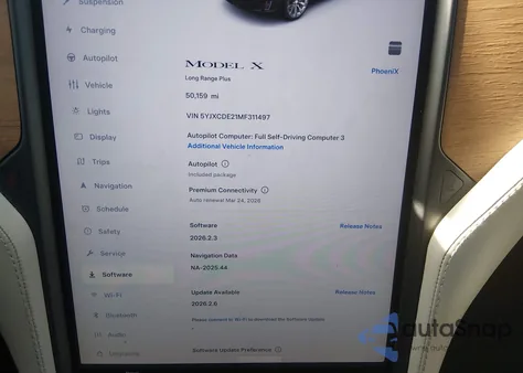 2021 Tesla Model X Long Range Dual Motor All-Wheel Drive/Long Range Plus Dual Motor All-Wheel Drive from USA, damaged, VIN 5YJXCDE21MF311497